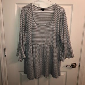 Striped Torrid babydoll top
